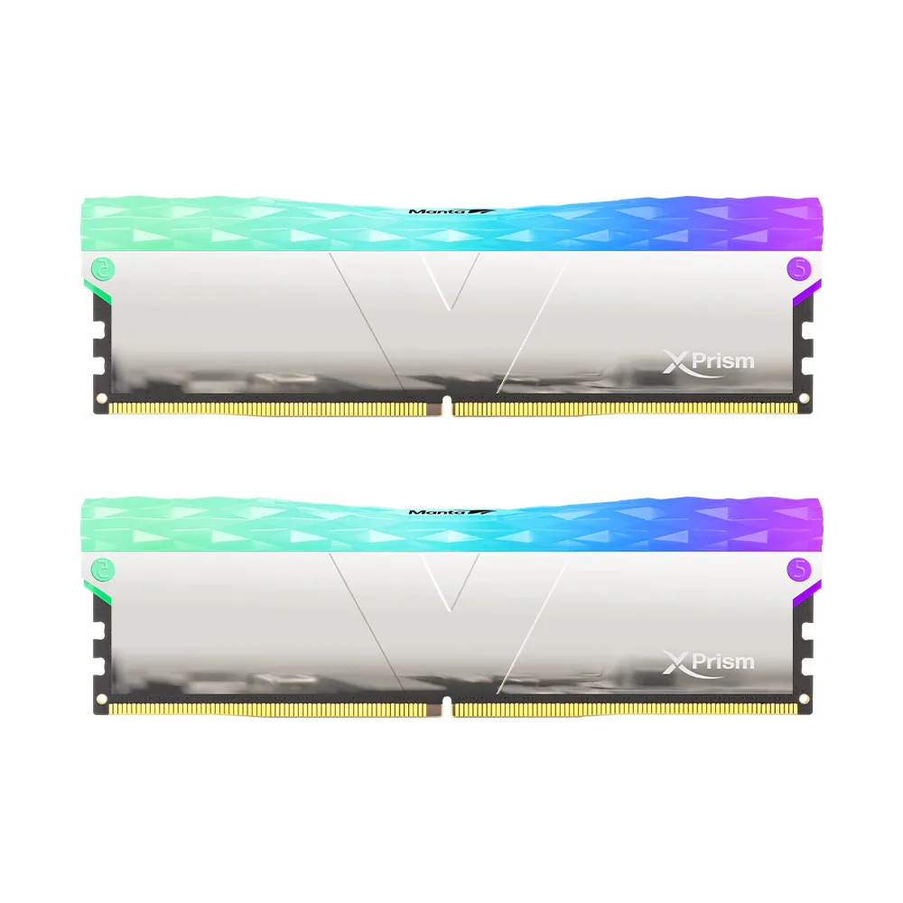 【v-color】MANTA XPRISM RGB DDR5 6200 64GB kit 32GBx2(桌上型超頻記憶體)