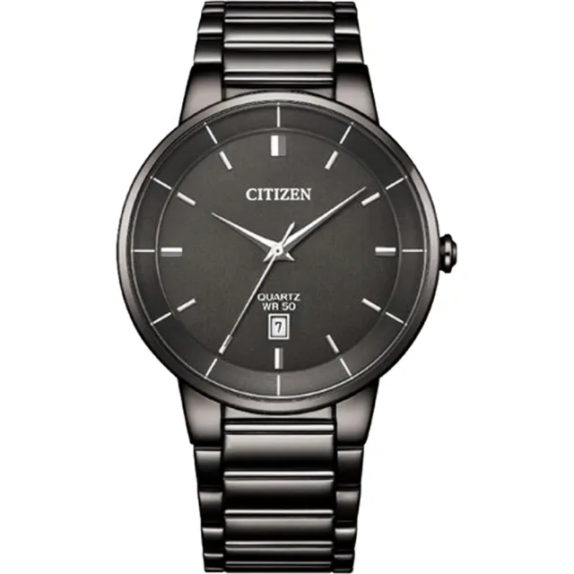 【CITIZEN 星辰】紳士日期手錶-40mm 送行動電源 開學(BI5127-51H)