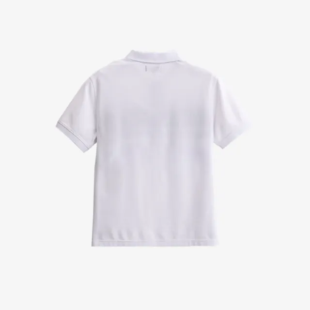 【Arnold Palmer 雨傘】男裝-胸前撞色拼接機能網眼POLO衫(白色)