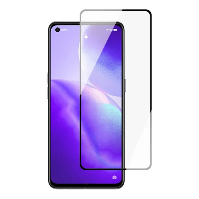 OPPO RENO 5 保護貼 買一送一 滿版黑框手機保護貼(買一送一 OPPO RENO 5 保護貼)