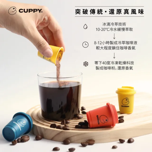 【CUPPY】咖彼冷萃精品咖啡-經典+嚴選組共2盒(3g*12入/盒)