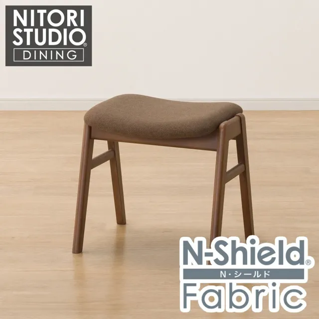 【NITORI 宜得利家居】◆耐磨耐刮 防潑水貓抓布 實木可堆疊椅凳 ST-01 MBR/NSF-BR 櫸木(穿鞋椅凳)