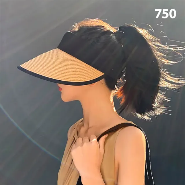 【SeasonsBikini】春夏百搭防曬編織草帽(草帽摺疊空頂)