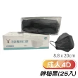 【淨新】雙鋼印成人4D立體口罩4盒組(25入/盒/醫療級/國家隊 防飛沫/灰塵)