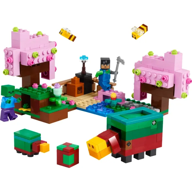 【LEGO 樂高】Minecraft 21260 櫻花園(The Cherry Blossom Garden 電玩主題玩具 麥塊 禮物)