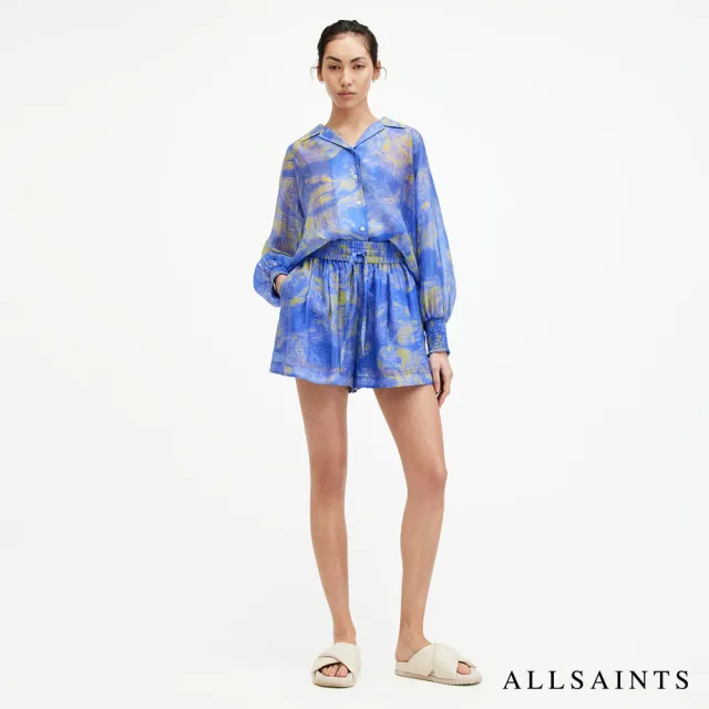 【ALLSAINTS】ISLA INSPIRAL 寬鬆輕盈印花短褲 W011TA(直筒版型)