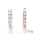【DOLLY】0.23克拉 輕珠寶18K金單邊鑽石耳環(雙色選1)