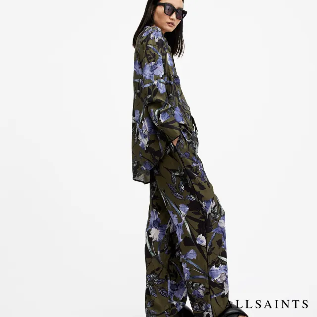 【ALLSAINTS】EVE BATU 人造絲寬鬆印花襯衫 W010PA(舒適版型)