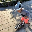 【MAF 蔓侒菲】3D安全帽-灰鯊魚S碼小童帽/M碼大人帽/平衡車/自行車/直排輪/滑板/攀岩(丹麥品牌crazysafety)