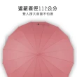 【雨傘王】2入組 BigRed自動無敵配色版3.0 16骨超防風 防水 雨傘 直傘(終身免費維修)