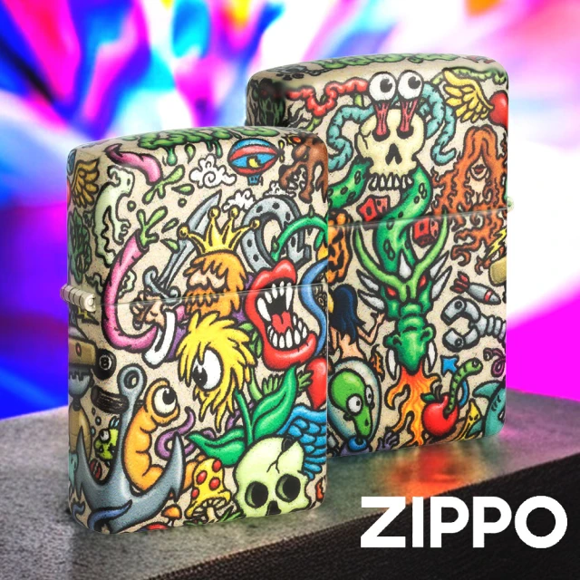 Zippo 狂野拼貼防風打火機(美國防風打火機)