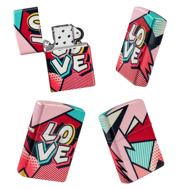 【Zippo】LOVE-街頭藝術防風打火機(美國防風打火機)
