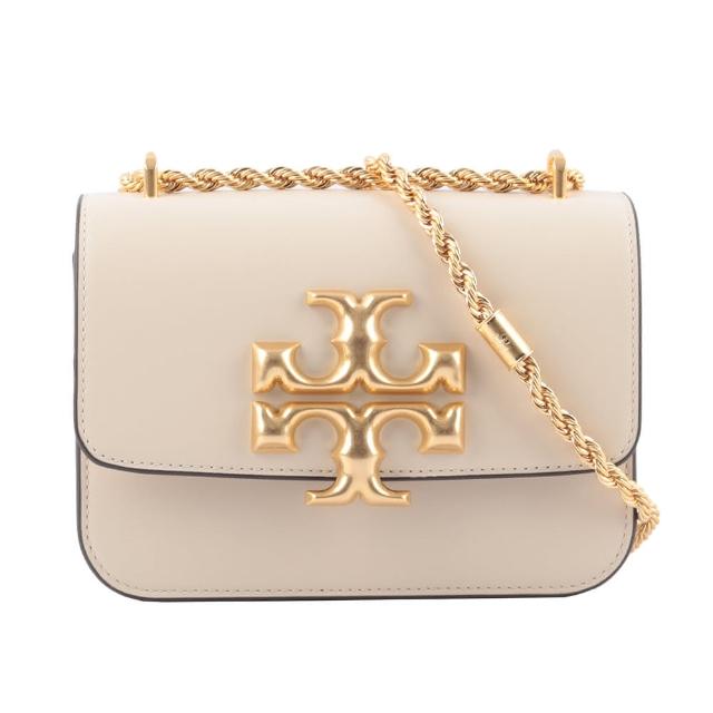 【TORY BURCH】Eleanor 大標誌翻蓋小款二用包(白色)