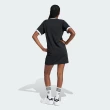 【adidas 愛迪達】洋裝 女款 運動洋裝 長版上衣 三葉草 國際碼 3 S RGLN DRESS 黑 IU2534