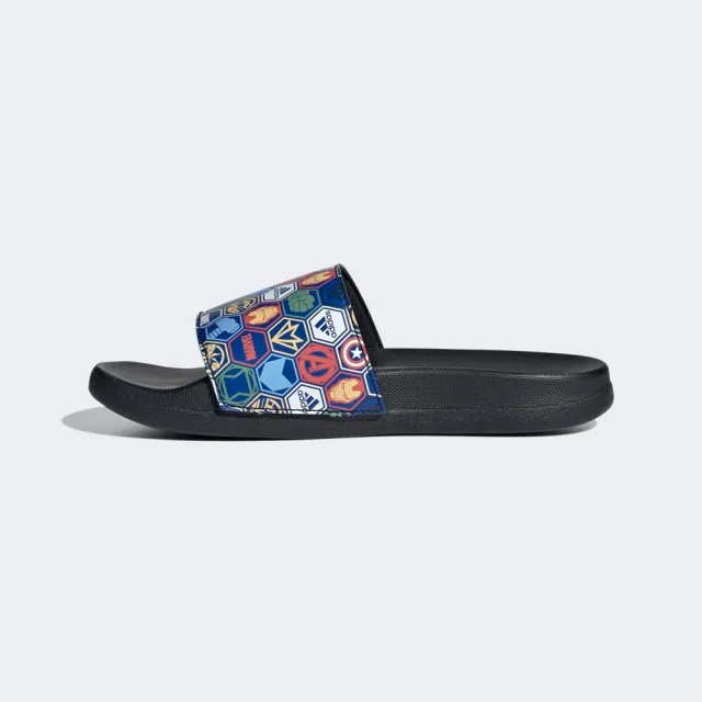 【adidas 愛迪達】ADILETTE COMFORT X MARVEL 運動拖鞋(ID5238 男童/女童 涼拖鞋 兒童拖鞋)