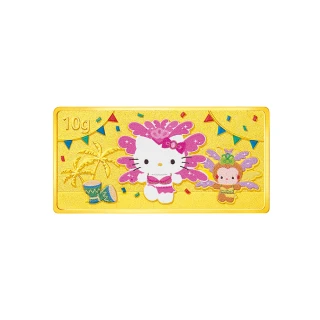 【Just Gold 鎮金店】Hello Kitty 環遊世界 金條10g(巴西)