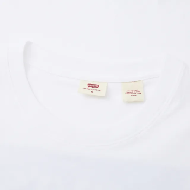 【LEVIS 官方旗艦】男女同款 前後LOGO短袖Tee / 190G舒適面料 熱賣單品 000S5-0000