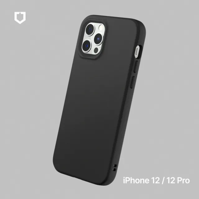【RHINOSHIELD 犀牛盾】iPhone 11-15全系列 SolidSuit 經典防摔背蓋手機保護殼(經典黑)
