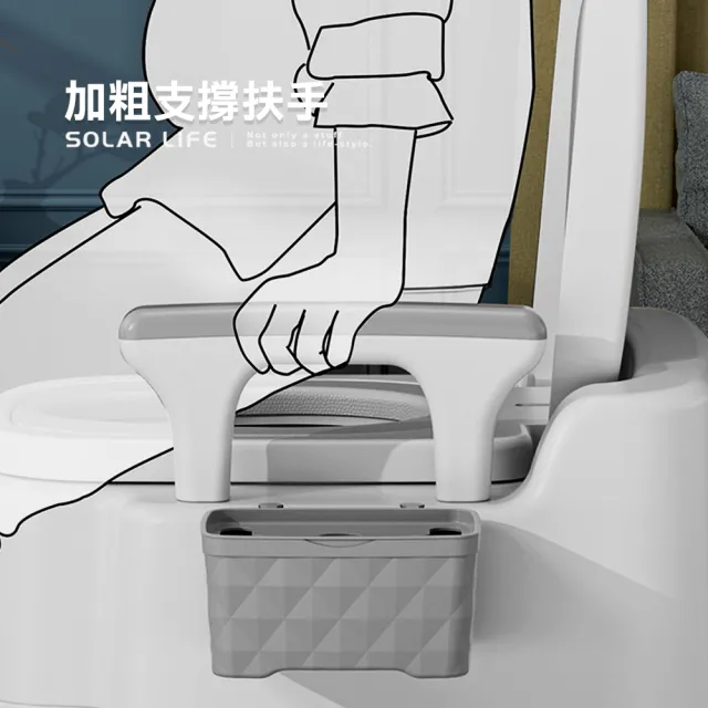 【索樂生活】行動馬桶坐便器(移動廁所 室內馬桶 老人孕婦 攜帶式馬桶 房間便盆椅)