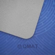 【QMAT】12mm體位線瑜珈墊 台灣製 180x60cm(附手提束帶+揹袋)