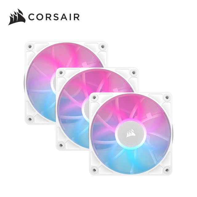 CORSAIR 海盜船 iCUE LINK RX120 RGB風扇(白/三顆裝)