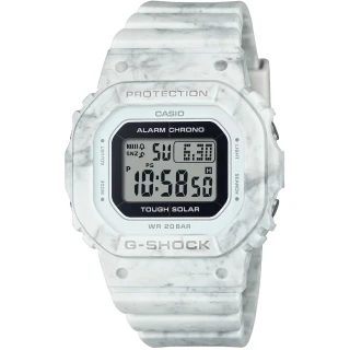 【CASIO 卡西歐】卡西歐G-SHOCK WOMAN電子錶-灰白(GMS-S5600RT-7 台灣公司貨)