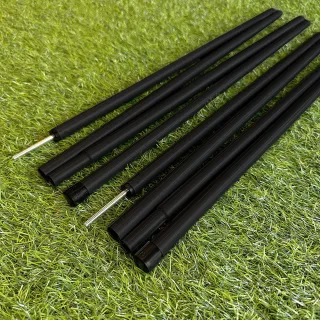 【LIFECODE】《200cm鐵制撐桿組》+束口袋(1組2根)