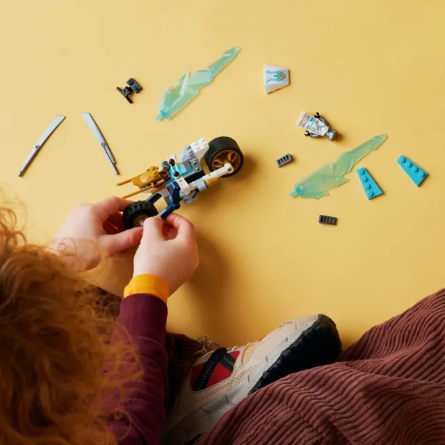 【LEGO 樂高】旋風忍者系列 71816 冰忍的寒冰摩托車(忍者玩具 玩具摩托車 擺飾 禮物)