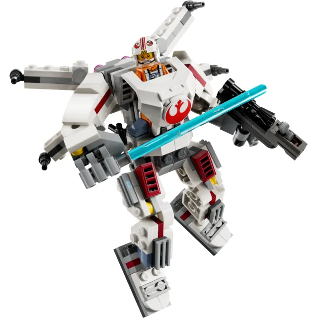 【LEGO 樂高】星際大戰系列 75390 路克天行者X翼機甲(Luke Skywalker X-Wing Mech 星際玩具 禮物)