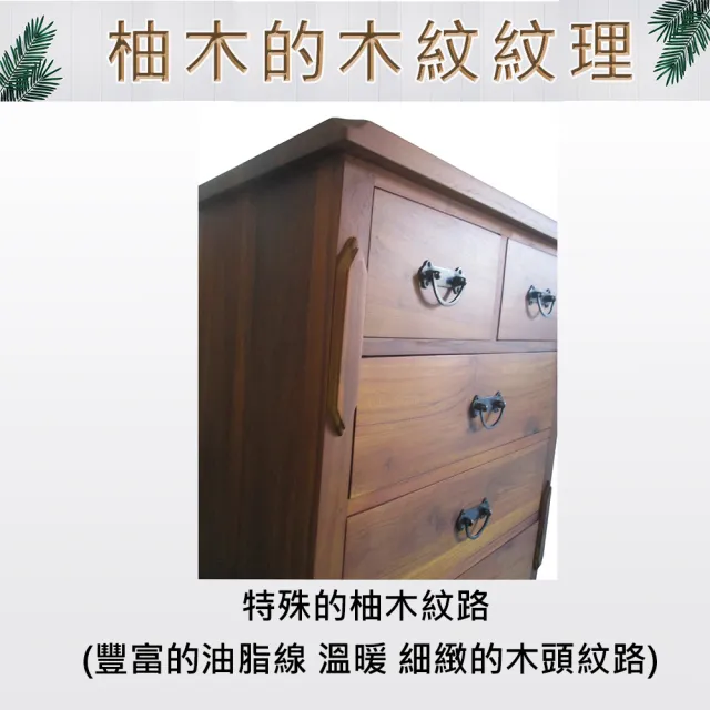 【吉迪市柚木家具】柚木簡約造型五抽櫃 UNC7-04(收納櫃 斗櫃 衣櫃 抽屜 客廳 寢室)