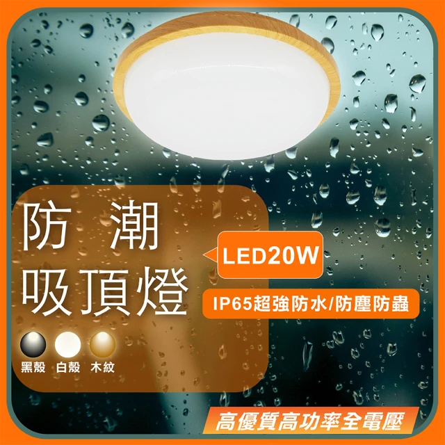 GoldBright 金亮 20W LED防潮吸頂燈 吸頂燈 防水燈具 樓梯燈 浴室燈 陽台燈 防水吸頂燈(IP65超強防水)