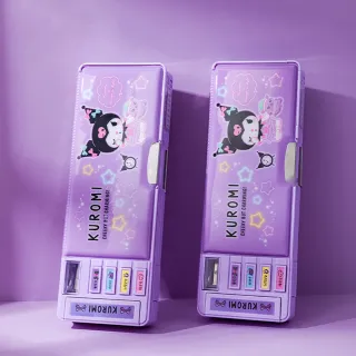 【SANRIO 三麗鷗】庫洛米造型多功能筆盒-多功能收納款/百變手帳款(平輸品)