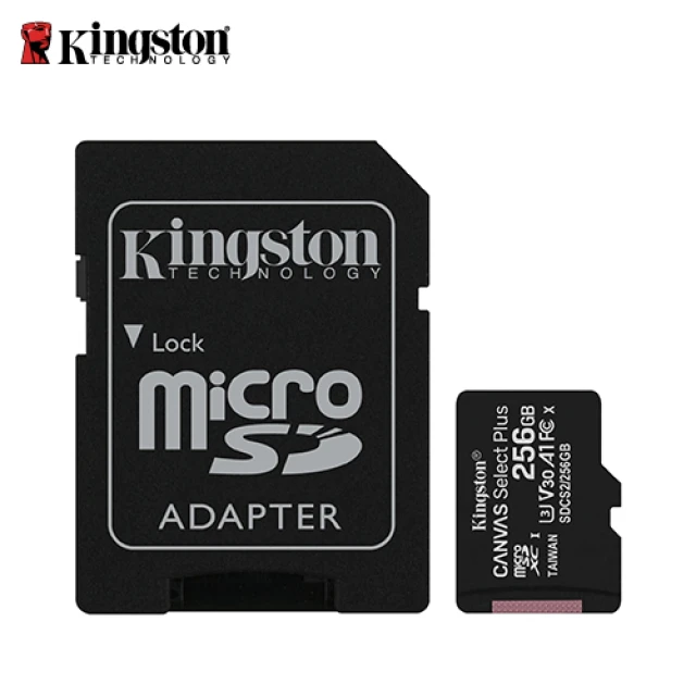 Kingston 金士頓Kingston 金士頓 Canvas Select Plus microSD 256GB 記憶卡