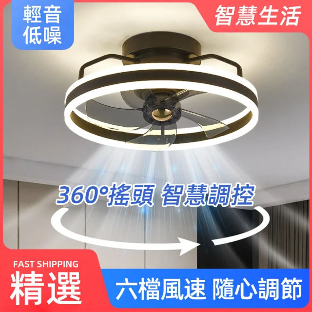 XINGMU 興沐 現代簡約吸頂led風扇燈智慧吊扇燈(六檔