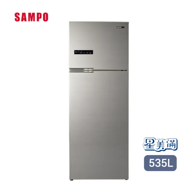 【SAMPO 聲寶】480公升一級變頻系列極光鈦雙門冰箱(SR-C48D-Y9)
