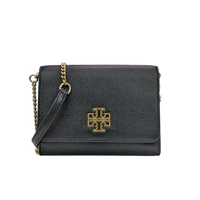 TORY BURCH 雙T-LOGO皮革斜背包