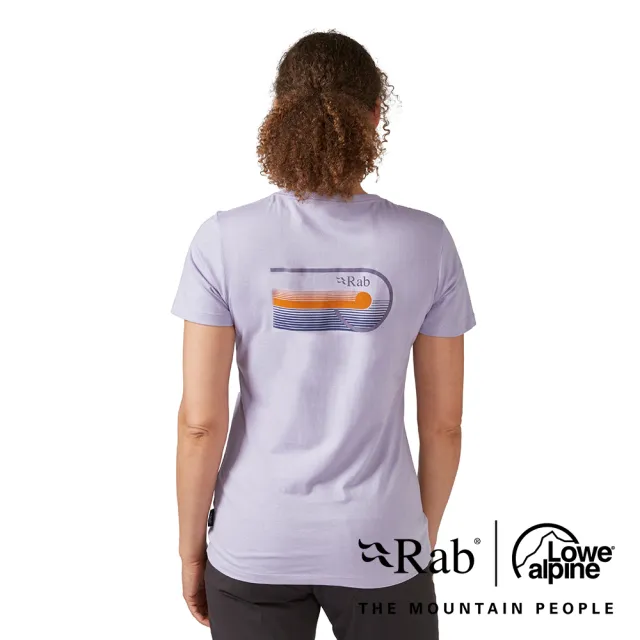 【RAB】Stance Cinder Tee Wmns 透氣短袖有機棉T恤 女款 紫丁香 #QCB86