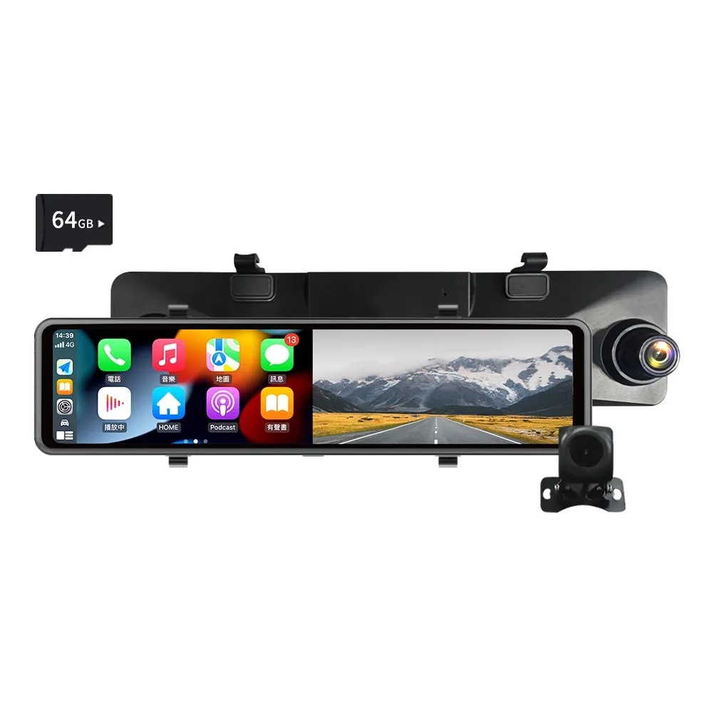 【Philo 飛樂】官方旗艦店 含GPS 4K 11.26吋觸控電子後視鏡CAP66(贈64G卡/行車紀錄器)