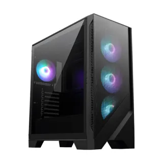 【MSI 微星】MAG FORGE 320R AIRFLOW ATX電腦機殼(顯卡限長39cm/塔扇限高16cm/玻璃側透)