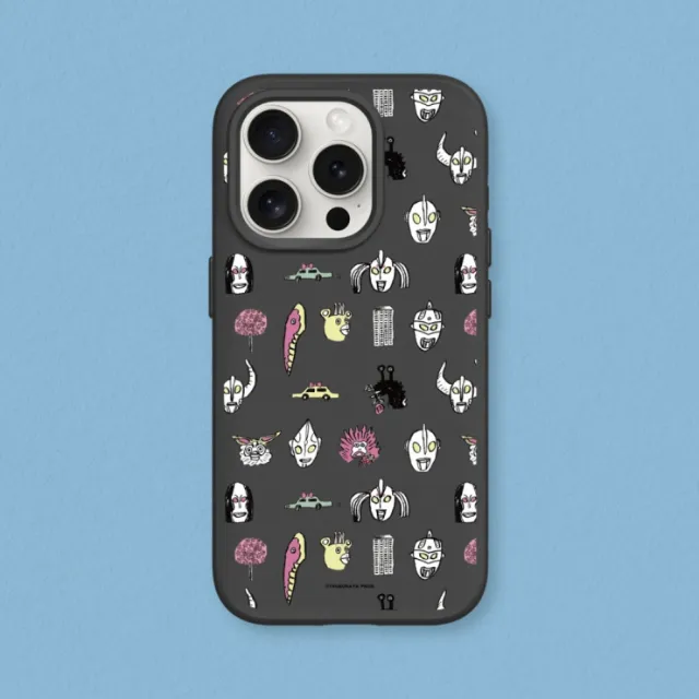 【RHINOSHIELD 犀牛盾】iPhone 13系列 SolidSuit防摔背蓋手機殼/超人力霸王手繪圖鑑(超人力霸王)