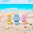 【CASIO 卡西歐】BABY-G 夏季透明方形女錶電子錶(BGD-565SJ-9)