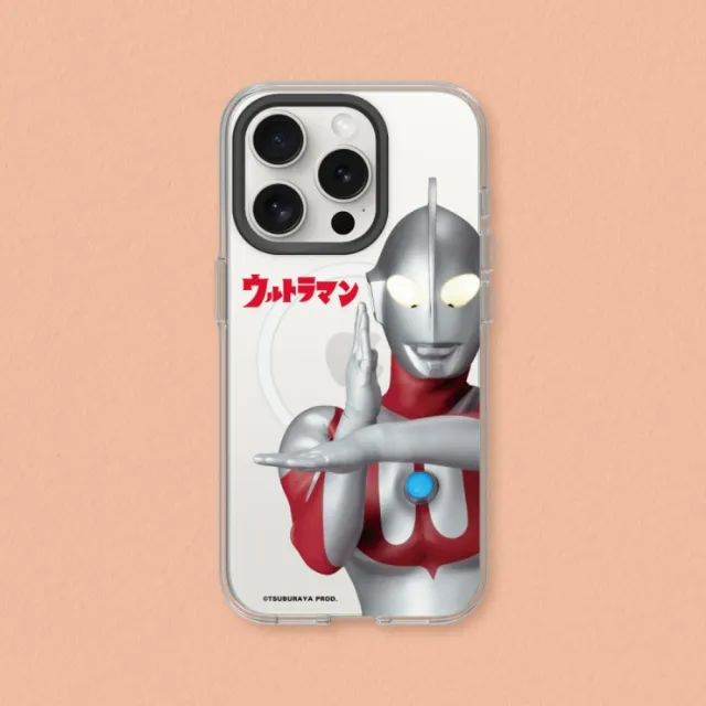 【RHINOSHIELD 犀牛盾】iPhone 14系列 Clear MagSafe兼容 磁吸透明手機殼/初代超人力霸王1(超人力霸王)