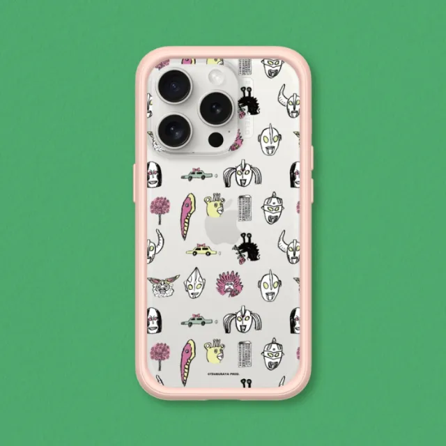 【RHINOSHIELD 犀牛盾】iPhone 15系列 Mod NX邊框背蓋手機殼/超人力霸王手繪圖鑑(超人力霸王)