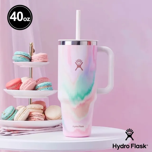 【Hydro Flask】Sugar Rush 40oz/1182ml 吸管 冰霸杯 隨手杯(大容量 提把 保冷 保冰 保溫)