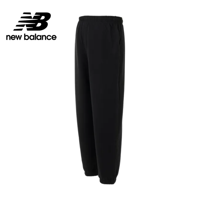 【NEW BALANCE】NB 刺繡NB鬆緊抽繩棉質長褲_AWP41513BK_女性_黑色(亞版 版型正常)