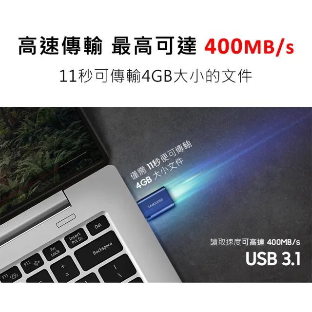 【SAMSUNG 三星】USB3.1 Type-C 128GB隨身碟(MUF-128DA)