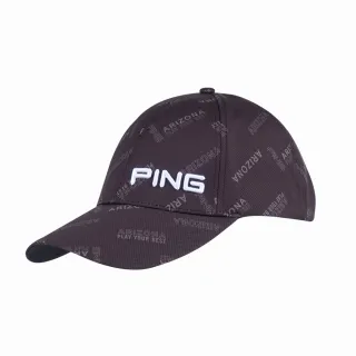 【PING】男款ARIZONA高爾夫球帽-黑(GOLF/高爾夫配件/PQ24103-88)