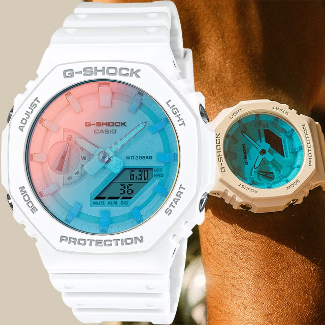 CASIO 卡西歐 G-SHOCK 2100八角彩色鏡面手錶(GA-2100TL-7A)
