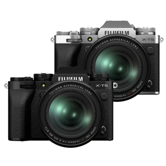 FUJIFILM 富士 X-T5+XF 16-80mm F4 單鏡組(XT5 公司貨 256G全配組)