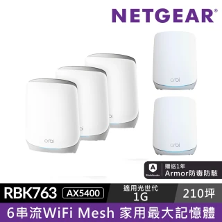 NETGEAR 4入 ★ WiFi 6 三頻 AX6000 